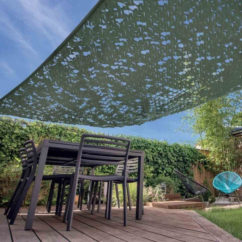Filet de camouflage renforcé vert 2x10m
