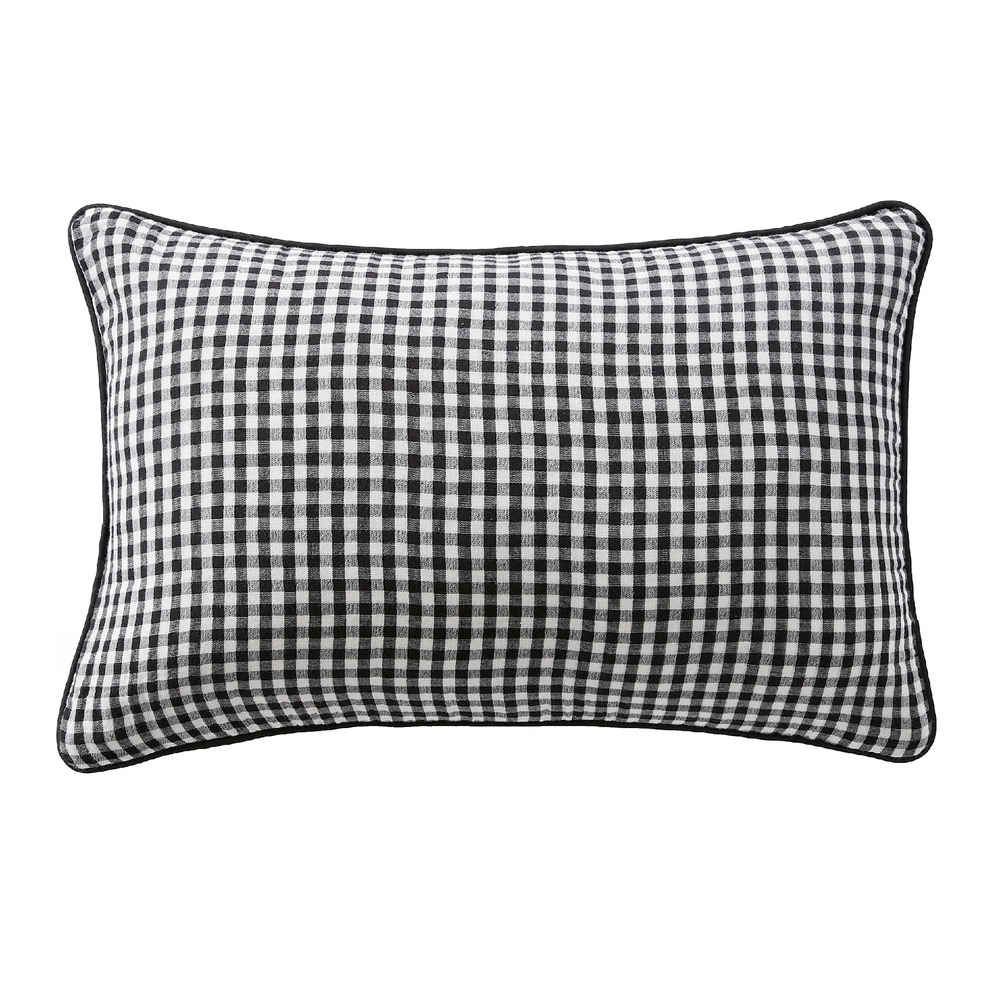 Coussin dehoussable en gaze de coton vickie vichy