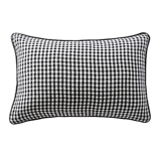 Coussin dehoussable en gaze de coton vickie vichy