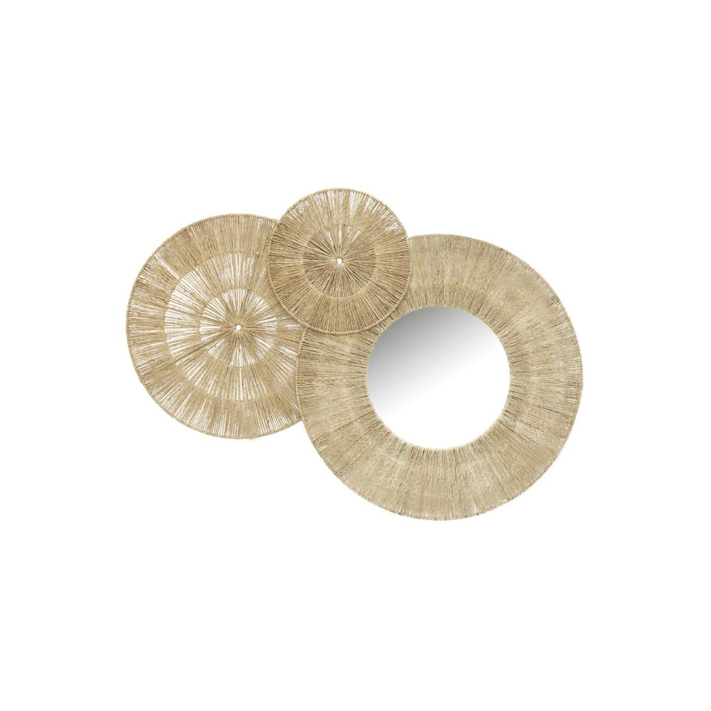 Décoration murale et miroir en jute