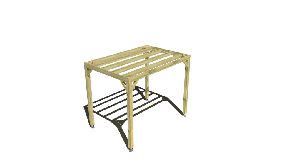 Pergola bois • 3m x 2m • indépendante • sens largeur • livraison comprise