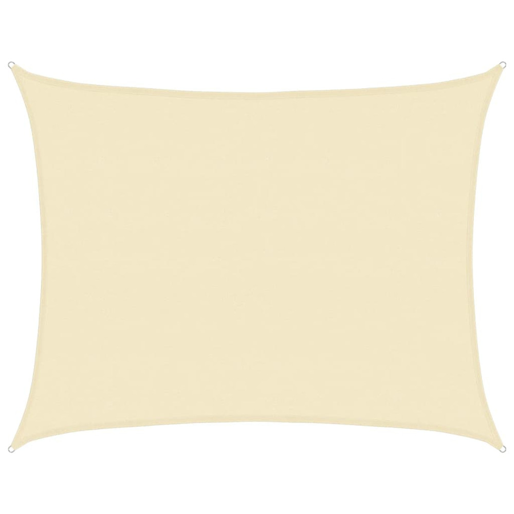Voile d'ombrage 160 g/m² crème 6x7 m pehd