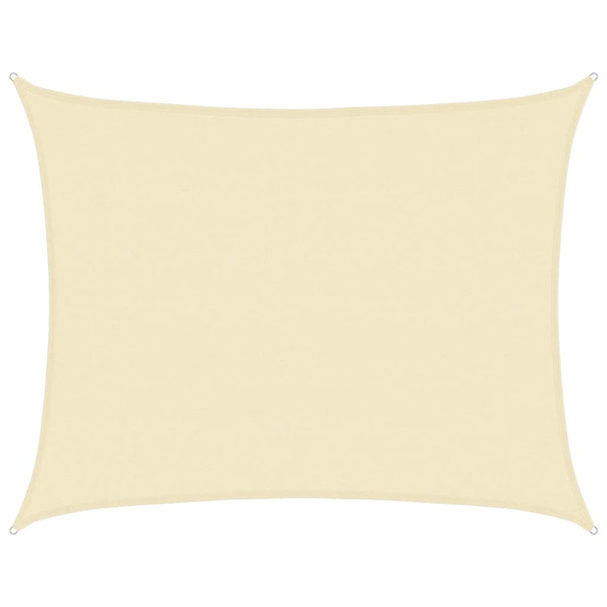 Voile d'ombrage 160 g/m² crème 6x7 m pehd
