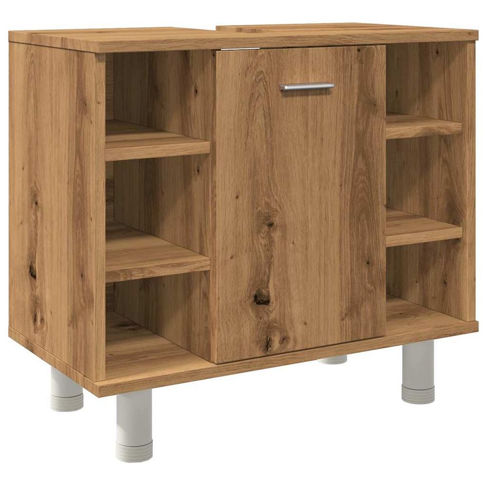 Armoire de salle de bain chêne artisanal 60x32x53,5 cm