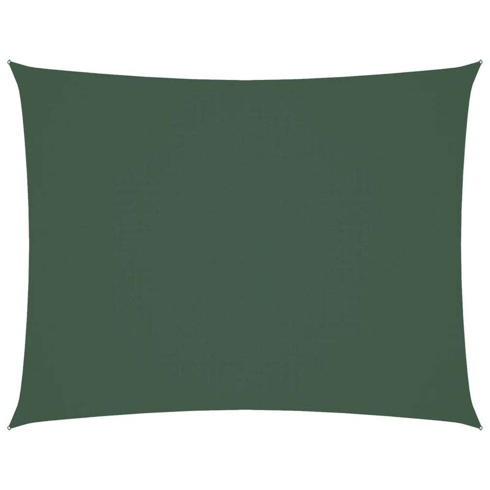 Voile de parasol tissu oxford rectangulaire 2x3 m vert foncé