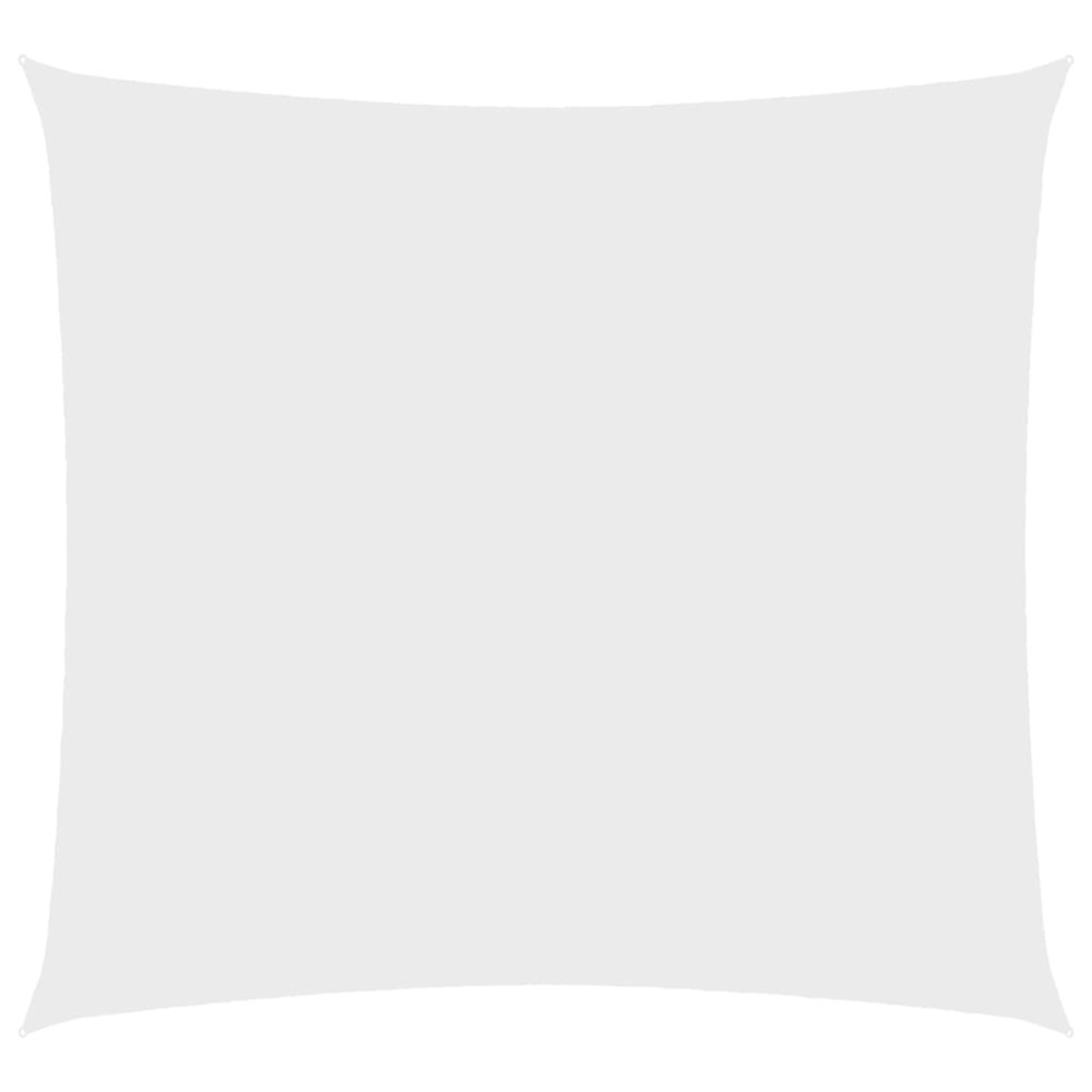 Voile de parasol tissu oxford carré 6x6 m blanc