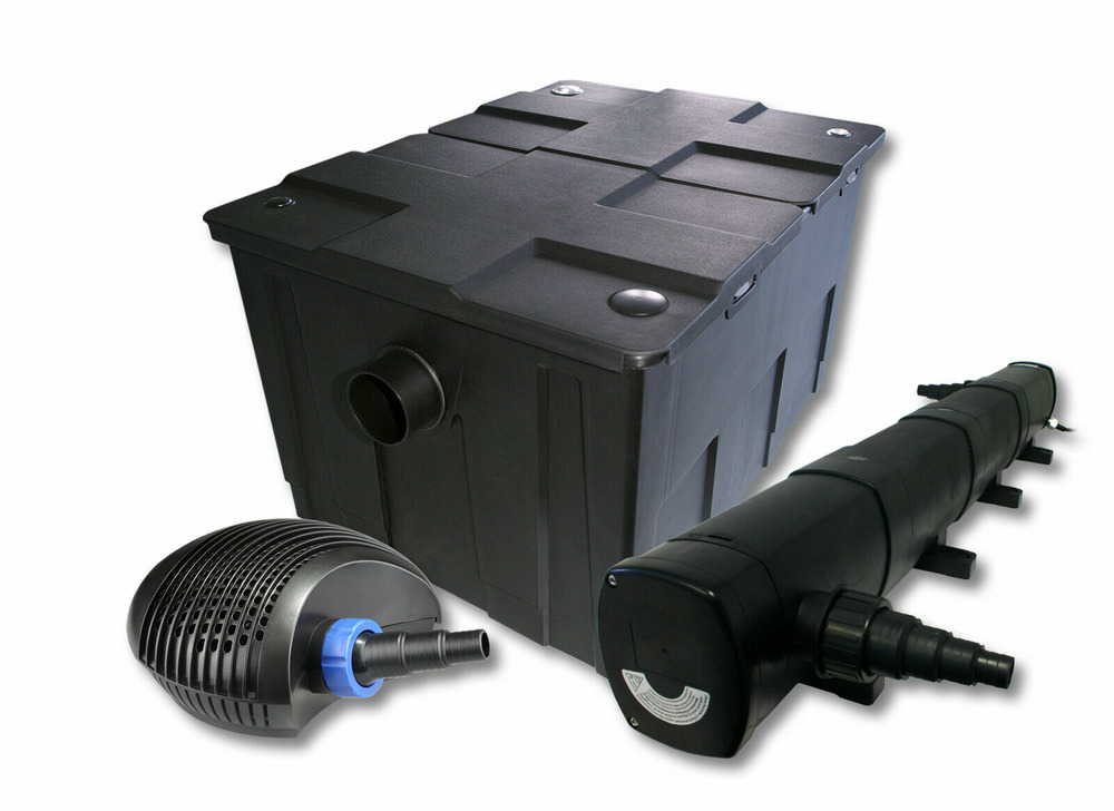 Kit de filtration de bassin pour 60000 litres 72 watts stérilisateur et 40 watts pompe