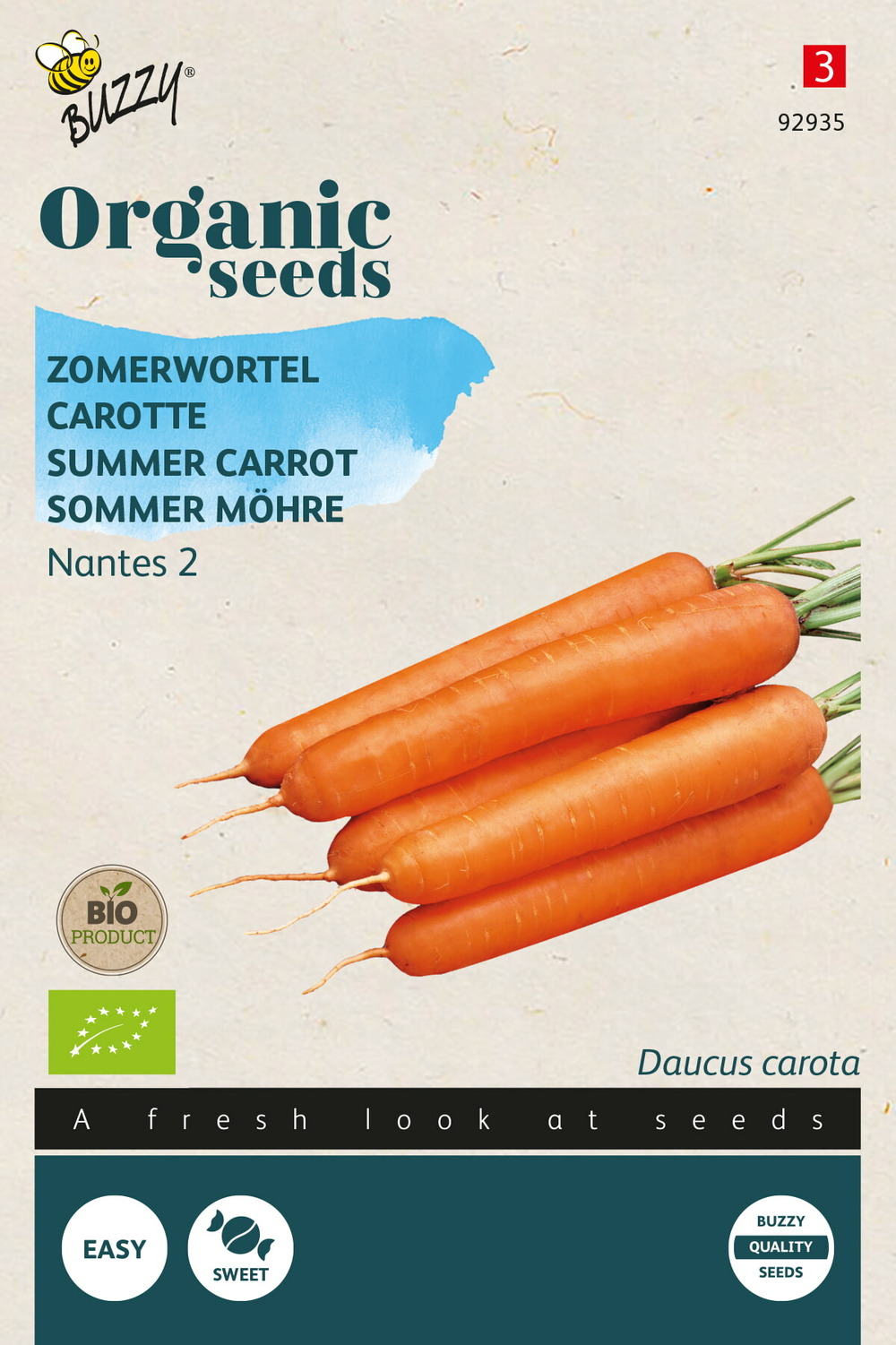 Buzzy organic carotte nantaise améliorée 2(bio) - ca. 1 gr
