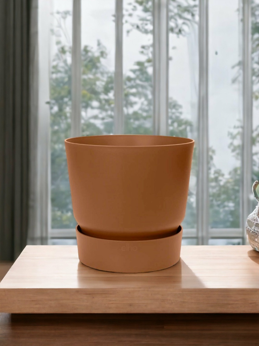 Cache-pot elho greeville marron - d24 x h23