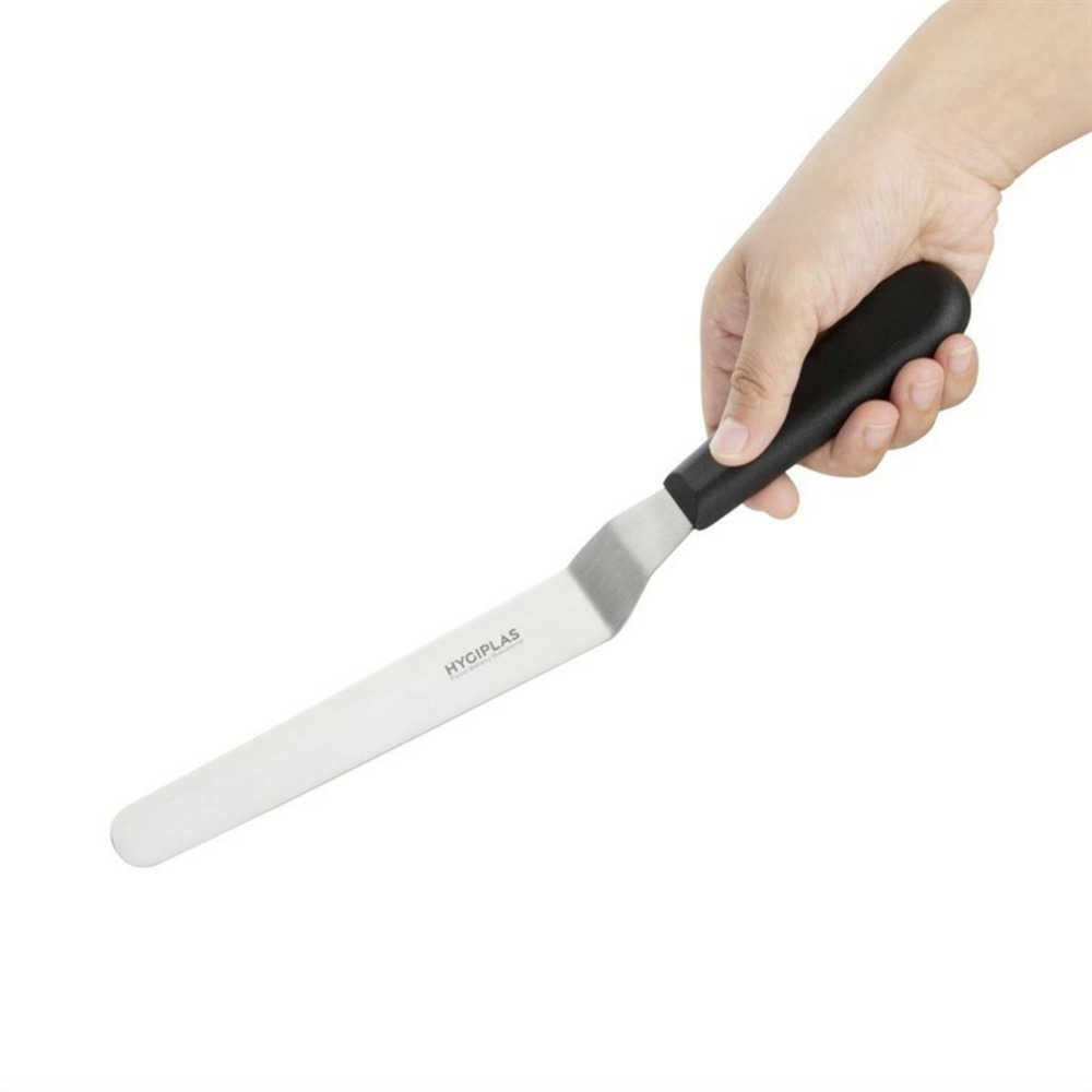 Spatule professionnelle noire lame coudée 190 mm - hygiplas