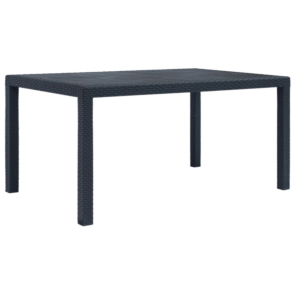 TABLE DE JARDIN ANTHRACITE 150-(868587)