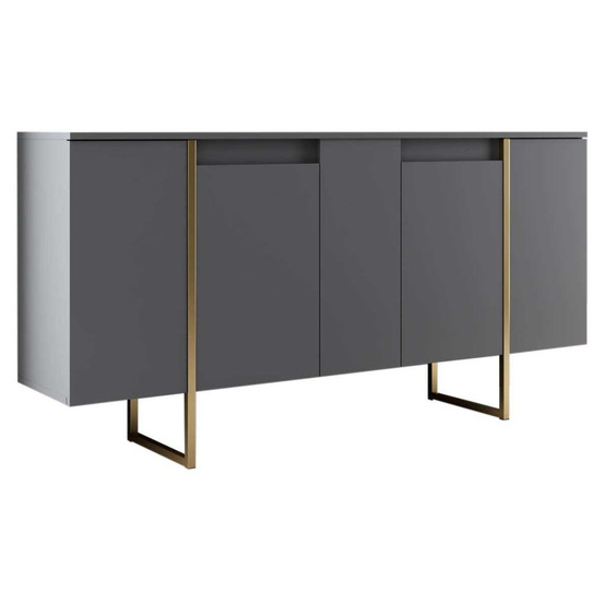 Buffet en aggloméré pieds en métal luxe