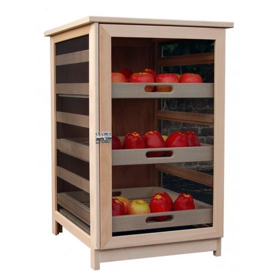Légumier/fruitier 243 en bois, 3 tiroirs