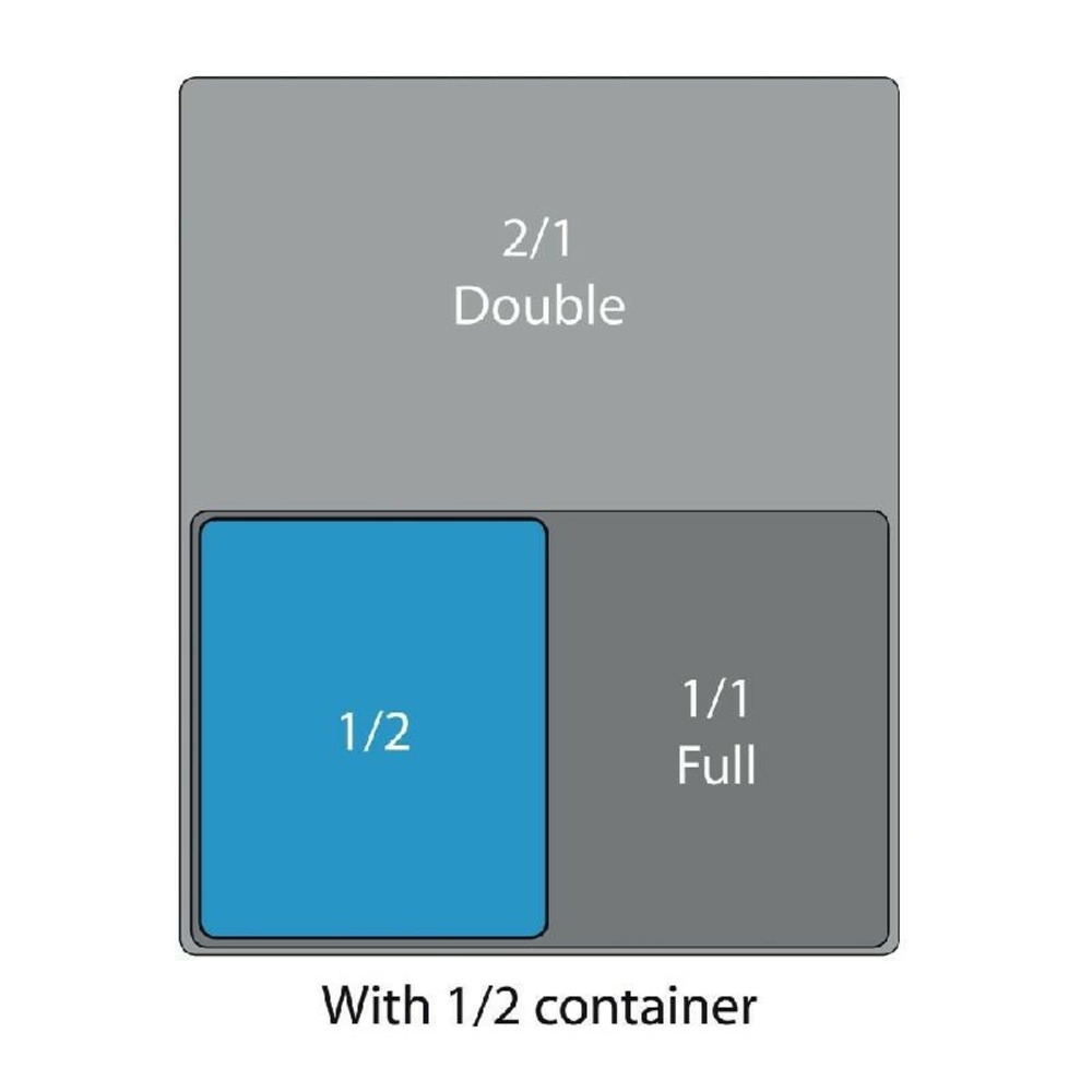 Plat en porcelaine gn 1/2 100 mm - olympia