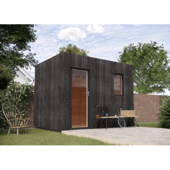 Studio de jardin re2020 en bois 3,3 x 2,4 x 2,7 m / isolation re2020