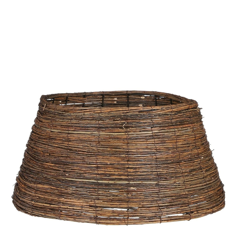 Mica decorations jupe de sapin noël - ø55 cm - saule - brun