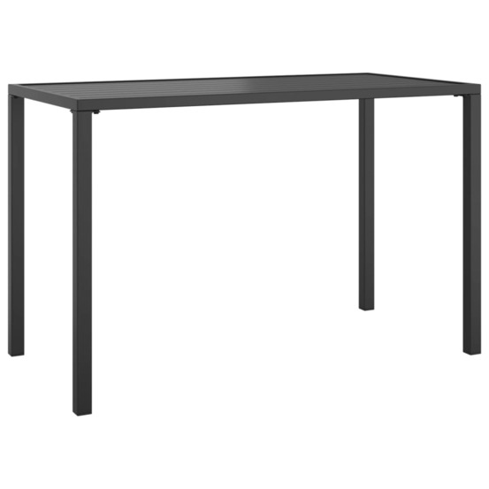 Table à manger de jardin anthracite 110x54x70 cm acier