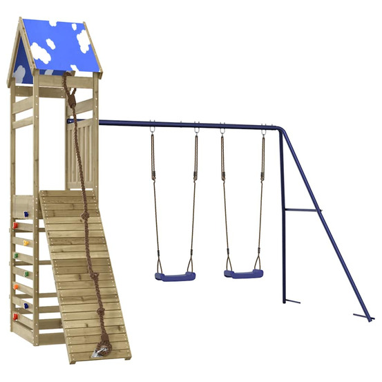 Aire de jeux d'extérieur bois de pin imprégné