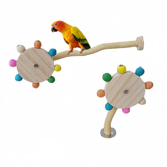 Jouet pour oiseaux moulin à vent rotatif pour voiture 2 pièces