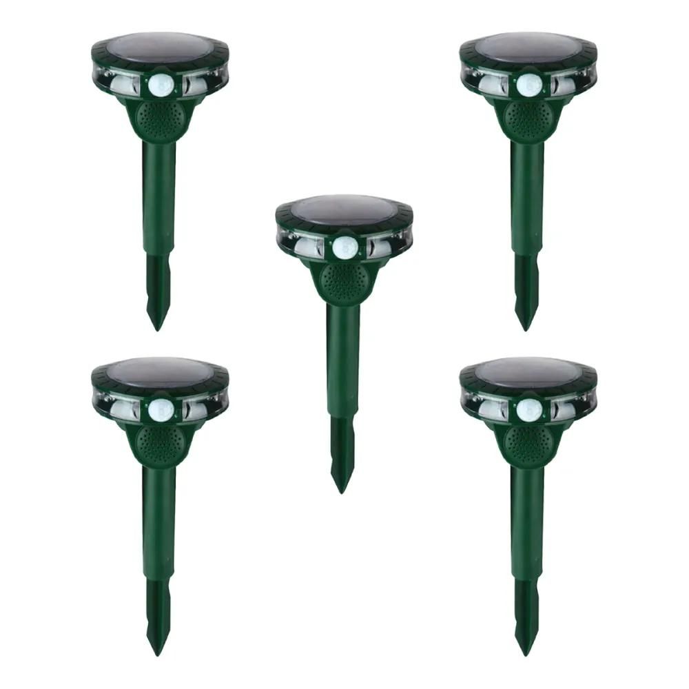 Lot de 5 anti-nuisibles à ultrasons solaires