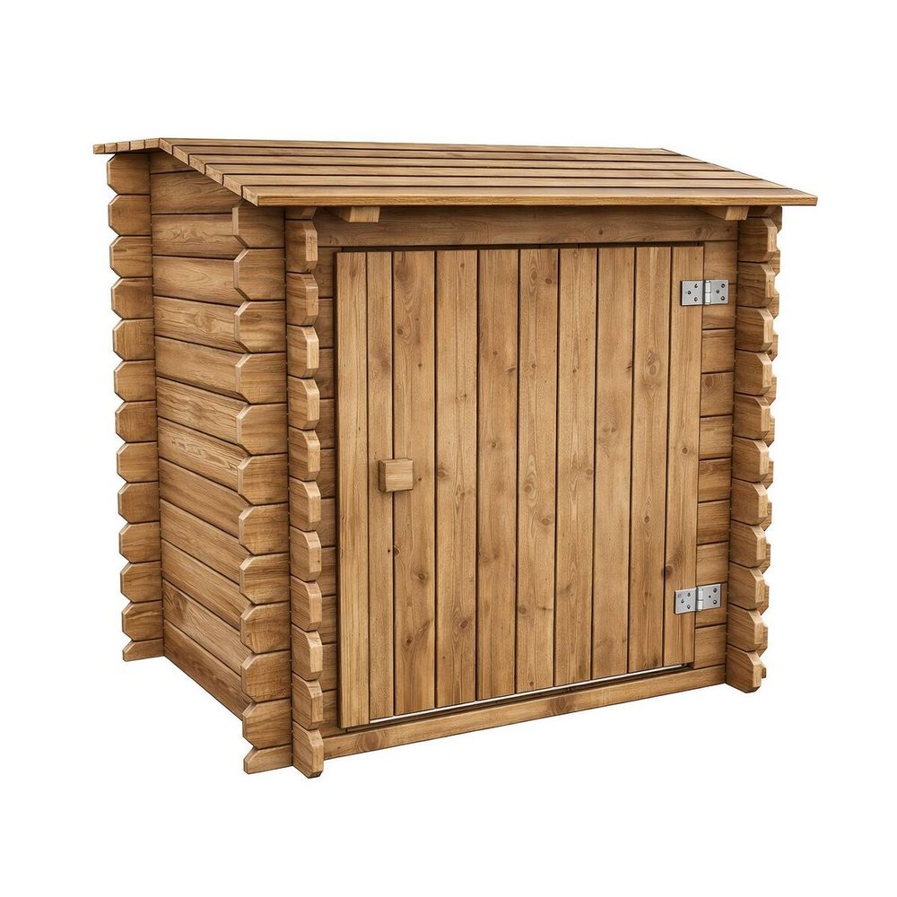 Coffre de filtration en bois traité pour piscine 