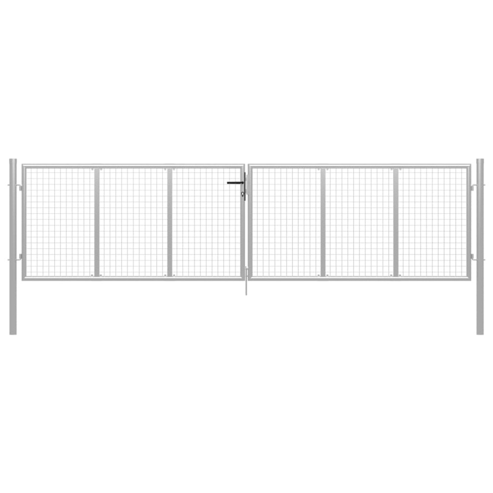 PORTE DE JARDIN ACIER GALVA 14-(864216)