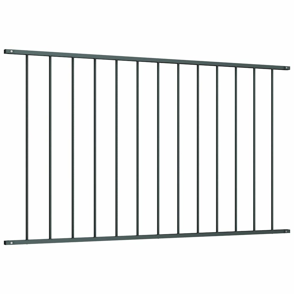 Panneau de clôture en acier thermolaqué 1,63 x 1,25 m anthracite