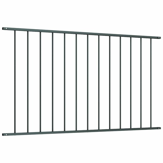 Panneau de clôture en acier thermolaqué 1,63 x 1,25 m anthracite