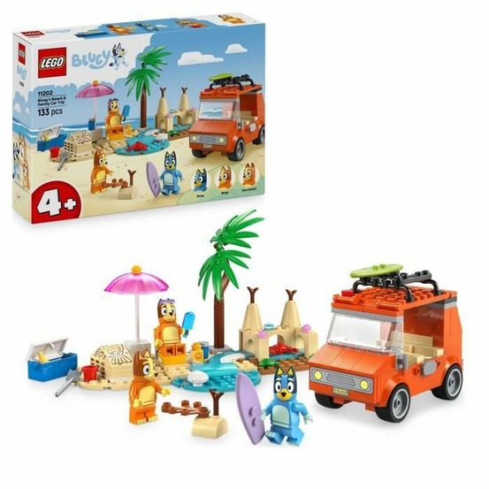 Lego bluey les vacances et le voyage en voiture de bluey