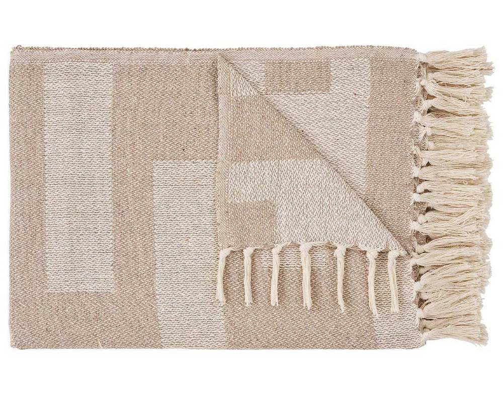 Noelia - plaid - 130x180 cm - motif abstrait - en coton