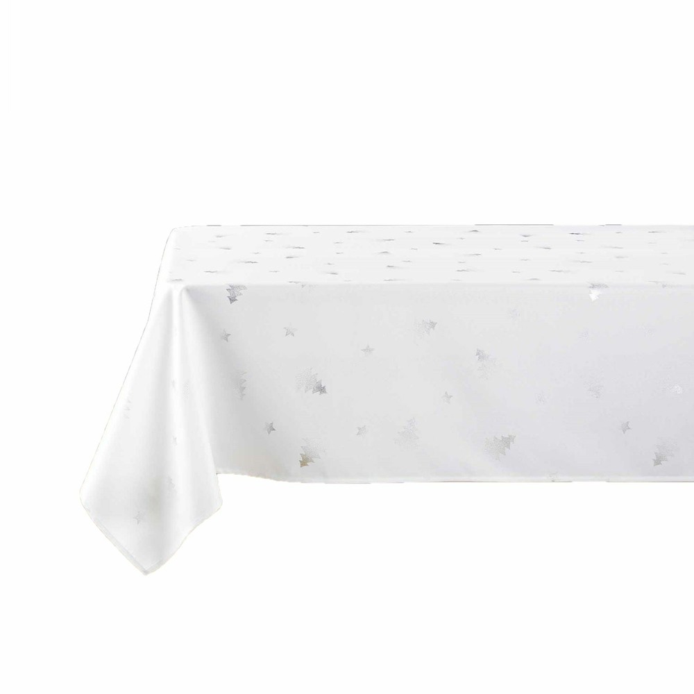 Nappe rectangulaire antitache et infroissable sapins