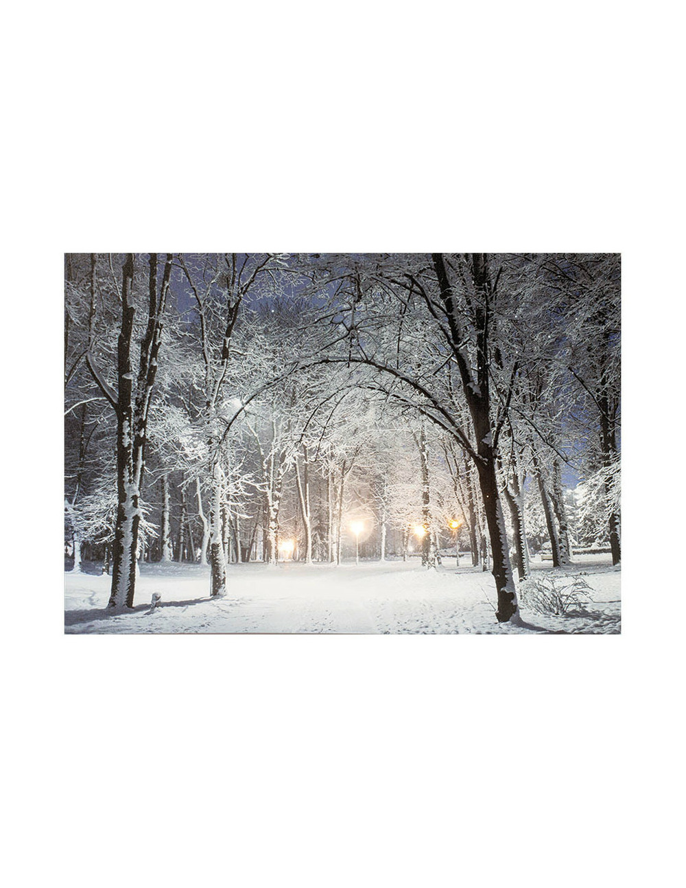 1 panneau led paysage enneigé 58x1,5x38cm 6 leds 2 modèle suivant arrivage