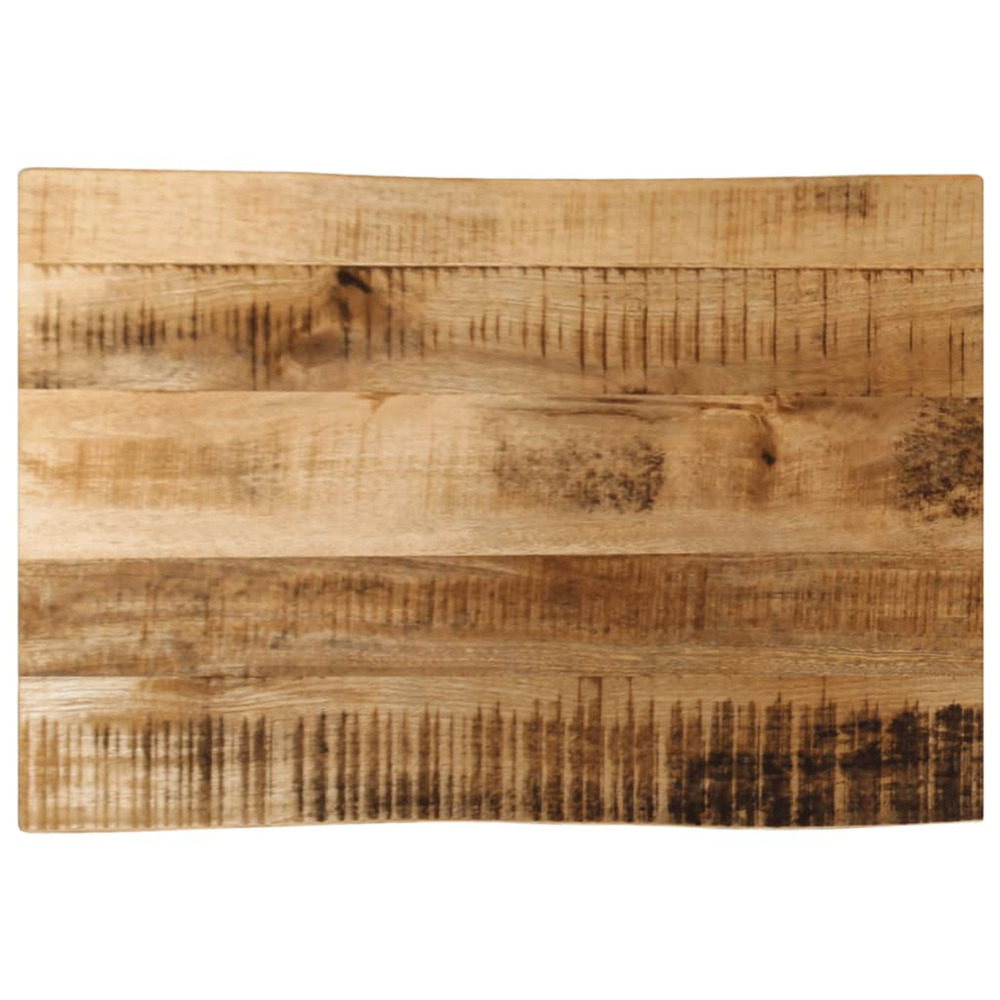 Dessus de table bord vivant 70x40x3,8 cm bois de manguier brut