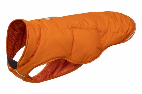 Veste d'hiver pour chien isolée quinzee™ avec passage pour laisses. Couleur: campfire orange (orange), taille: xxs