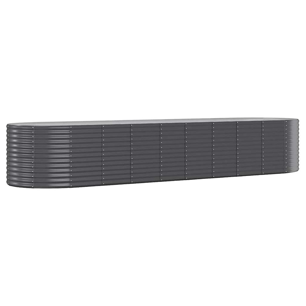 Lit surélevé de jardin acier galvanisé anthracite