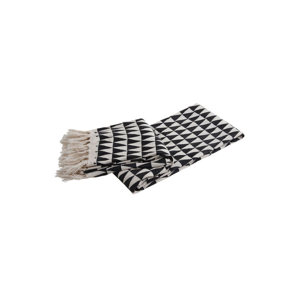 Plaid en coton triangles