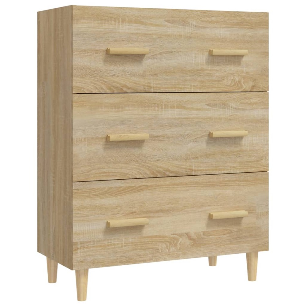 Buffet bahut commode armoire meuble de rangement organisateur cuisine salle de séjour salon sonoma 70 x 34 x 90 cm bois d'ing