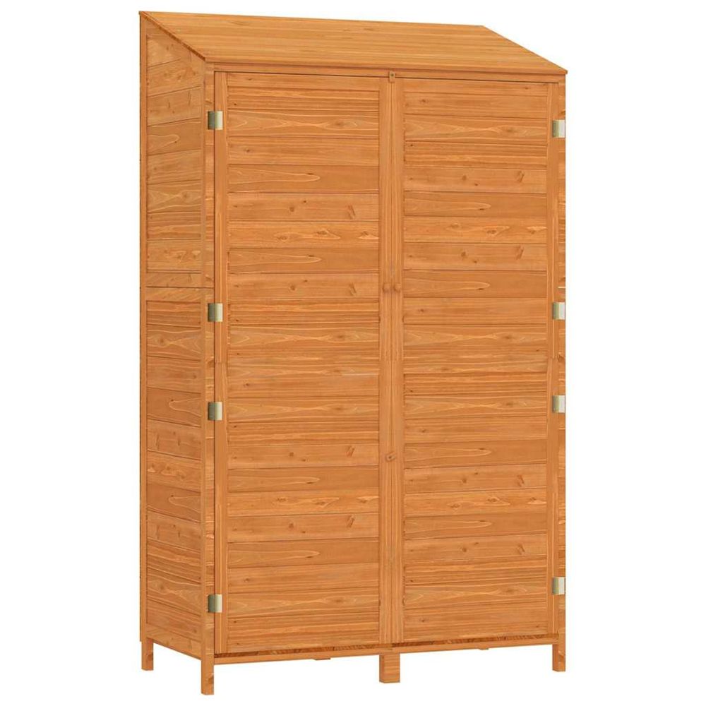 Remise de jardin marron 102x52x174,5 cm bois de sapin solide