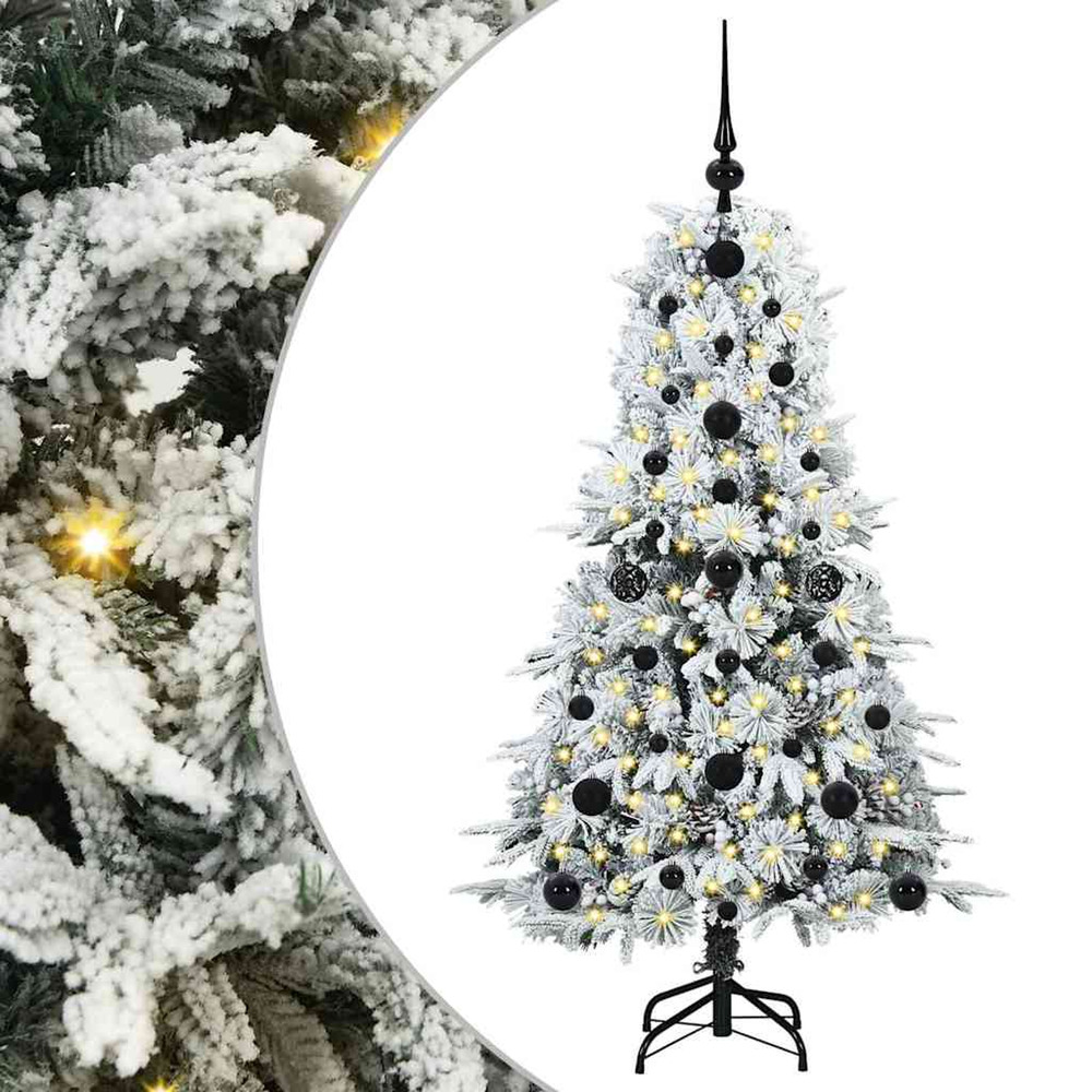 Sapin de noël artificiel à branches articulées blanc 120 cm