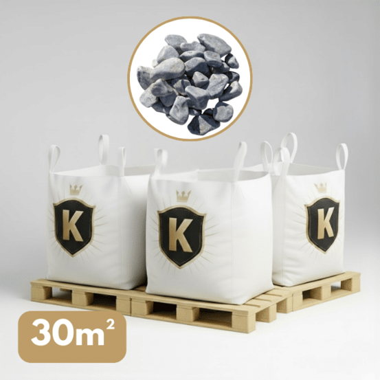 Galet gris bleu 40/60 mm – pack 3 big bag +/- 1,5t – 30 m²