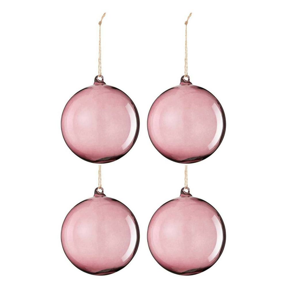 Lot de 4 boules de noël 