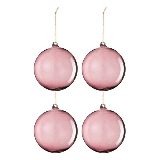 Lot de 4 boules de noël