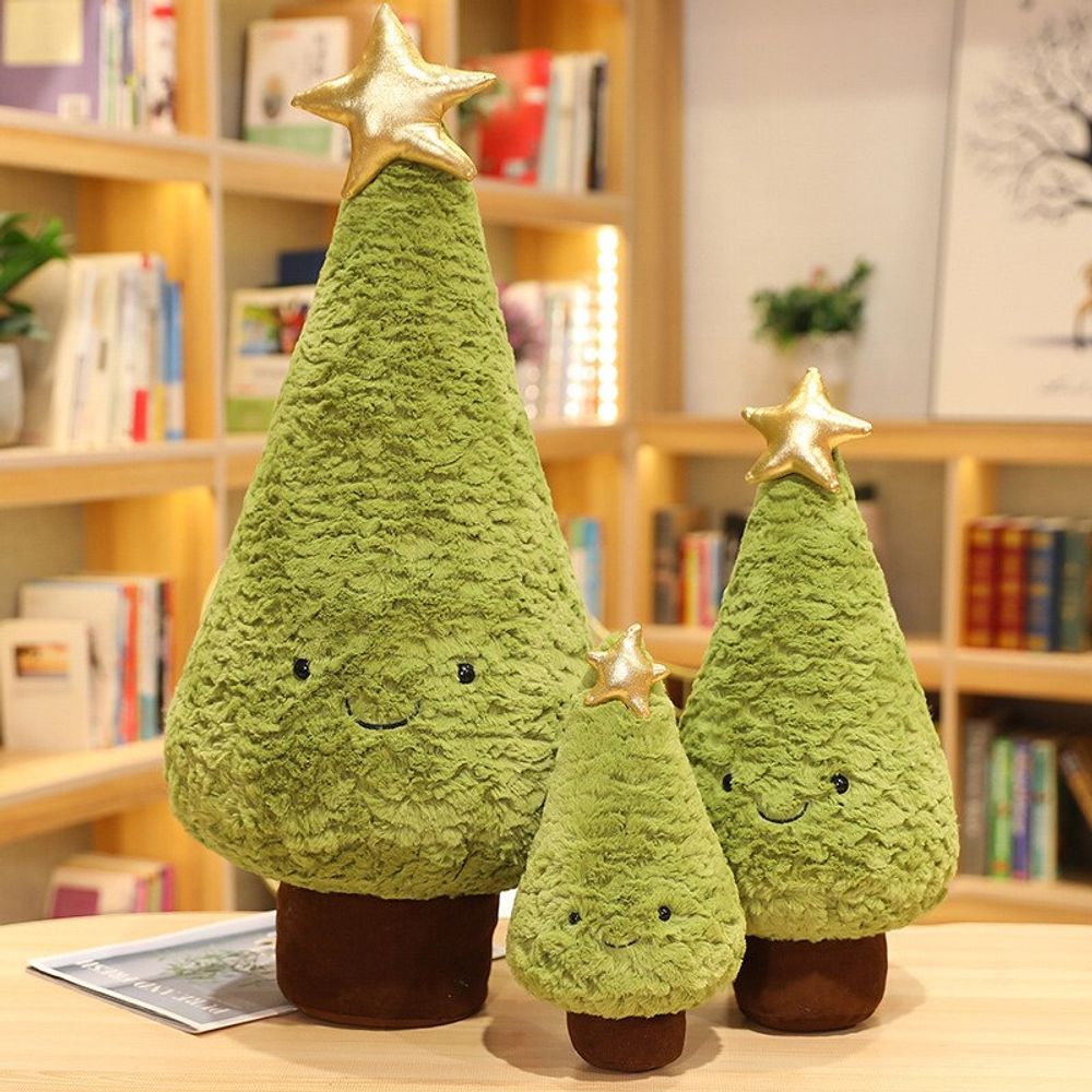 Peluche de noël - sapin avec son étoile 29 cm