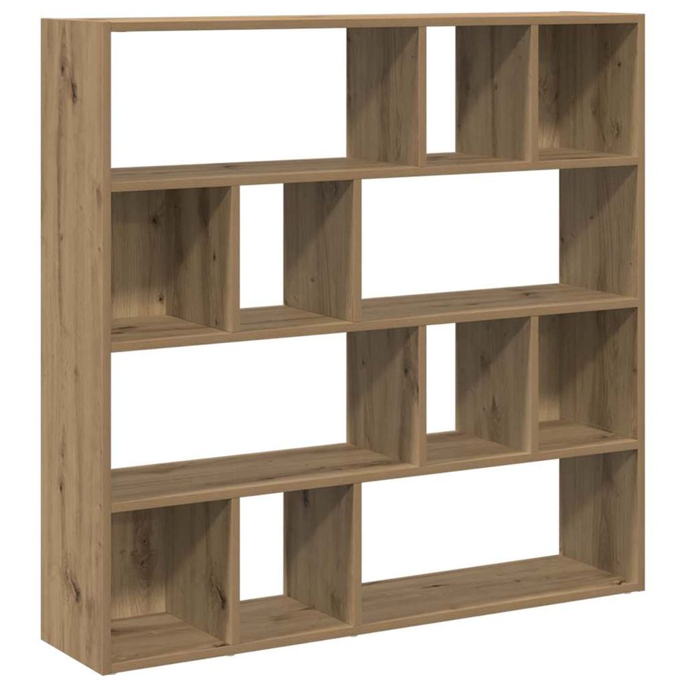 Bibliothèque/séparateur de pièce chêne artisanal 105x24x102 cm