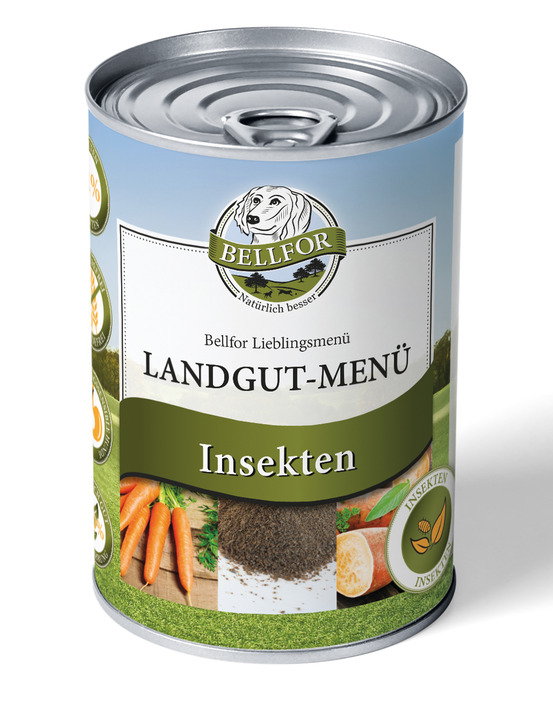 Hypoallergénique nourriture humide aux insectes - landgut-menü - 400g