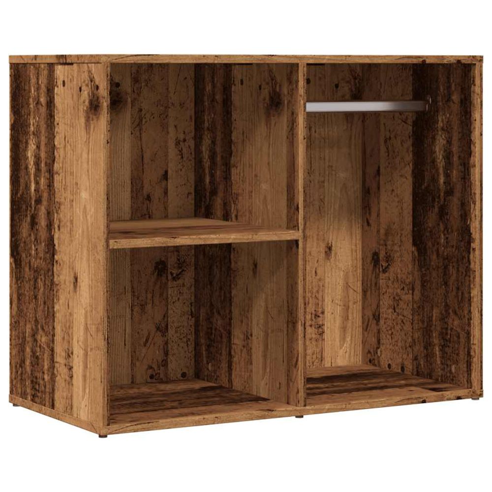 Armoire de dressing vieux bois 80x40x65 cm bois d'ingénierie