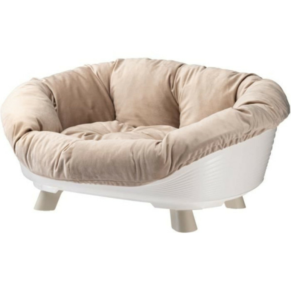 Corbeille - - sofa throne 6 - avec coussin - blanc