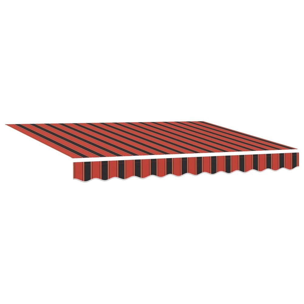Auvent rétractable orange et marron 300 x 250 x 165 cm