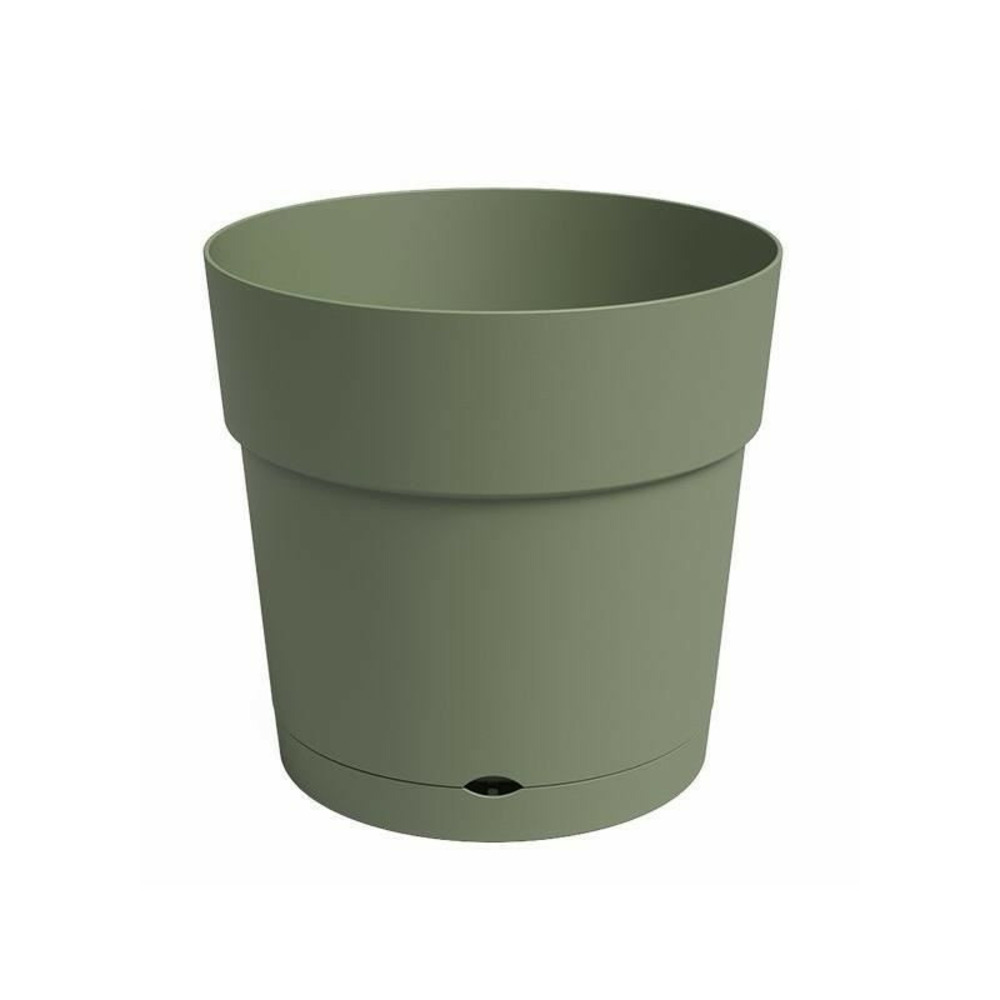Pot - artevasi - capri - large - réserve d'eau - vert cendre� - l39,1 x p39,1 x h37 cm