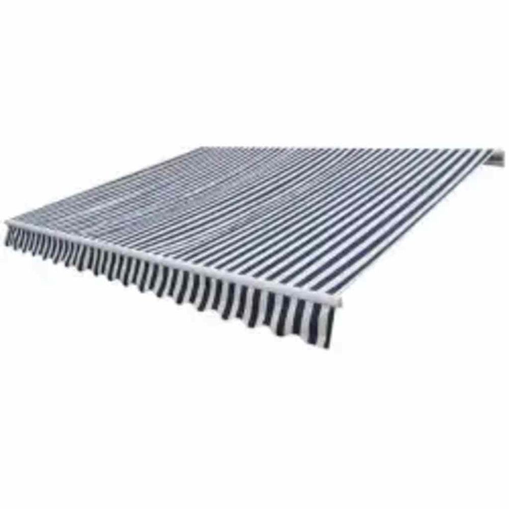 Auvent pliable motorisé 600 cm bleu/blanc